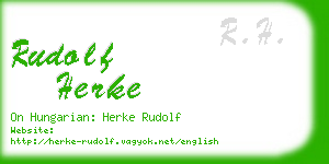 rudolf herke business card